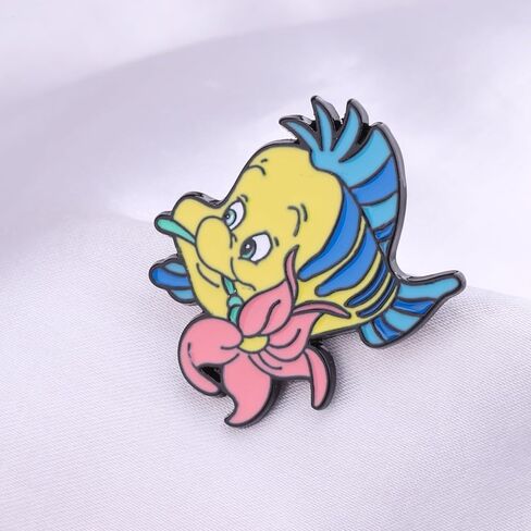 KEYCHIN Mermaid Flounder Earrings Ariel And Flounder Fans Gifts Flounder Jewelry For Women Girls in Saudi Arabia