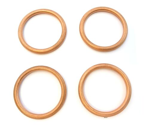 Set of 4 - NE Brand Exhaust Gaskets - 18291-MN5-650 - Fits Honda CB500 CB550 VF500 VF700 VF750 VFR750F in Saudi Arabia