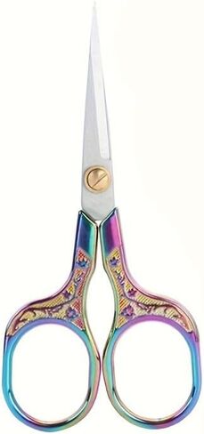 1PC Vintage-Inspired Stainless Steel Sewing Scissors Set for Fabric and Thread, Precise Cutting, Multicolore in Saudi Arabia