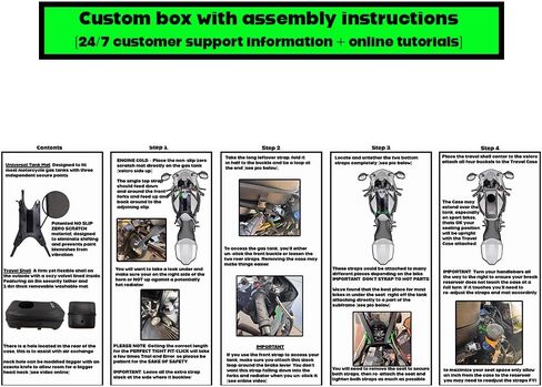RuffLyfe TankMate حاملة كلاب للدراجات النارية مثبتة على خزان غاز عالمي للكلاب الصغيرة والمتوسطة الحجم، تصميم غير قابل للانزلاق، سطح خارجي مقاوم للماء، بطانة داخلية مخملية، نقل آمن للحيوانات الأليفة in Saudi Arabia