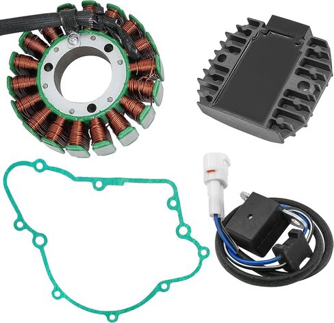 Caltric Stator Regulator Rectifier & Gasket Compatible with Kawasaki Bayou 220 Klf220 1996-2002 in Saudi Arabia