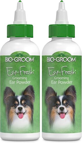 Bio-Groom Ear-Fresh Dog Grooming Ear Powder – Cat & Dog Ear Cleaner, Dog Bathing Supplies, Puppy Wash, Cruelty-Free, Made in USA, Ear Powder for Dogs – 24 g 1-Pack in Saudi Arabia