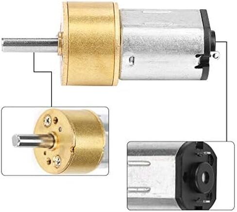 DC 6V Gear Motor, 14MM N20 Micro Metal Motor for Robot DIY (60RPM) in Saudi Arabia