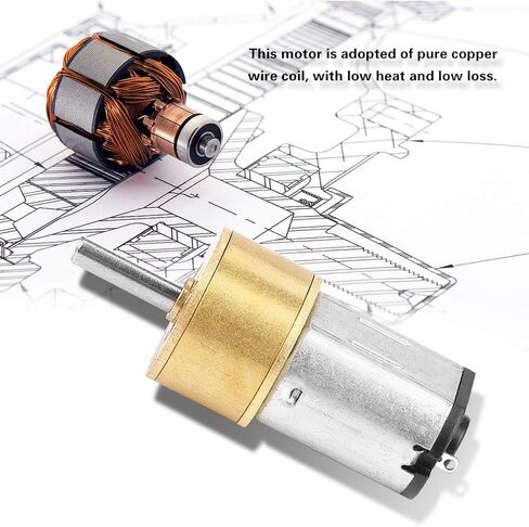 DC 6V Gear Motor, 14MM N20 Micro Metal Motor for Robot DIY (60RPM) in Saudi Arabia