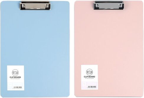 File Clipboards, 2 Pcs A4 Size Thick Plastic 2 Color Note-Taking Writing Pads for Office and Outdoors (2) in Saudi Arabia