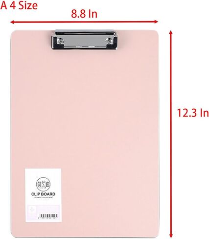 File Clipboards, 2 Pcs A4 Size Thick Plastic 2 Color Note-Taking Writing Pads for Office and Outdoors (2) in Saudi Arabia