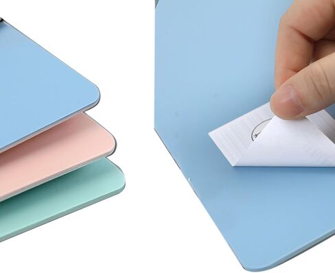 File Clipboards, 2 Pcs A4 Size Thick Plastic 2 Color Note-Taking Writing Pads for Office and Outdoors (2) in Saudi Arabia