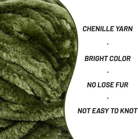 غزل شانيل مكتنز غامض للكروشيه، غزل قطيفة ناعم للحياكة اليدوية، غزل بطانية أطفال ضخم 3 × 100 جم (3 × 49.2 ياردة) لحياكة خيوط أميجورومي، خيوط مخملية منفوشة من الكروشيه (وردي أرجواني) in Kuwait