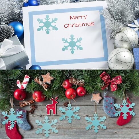 72 Pieces Paper Snowflakes Cutouts Christmas Snowflakes Shapes Paper Winter Snowflake Decoration Snowflake Bulletin Board Cutouts Snowflake Classroom Decor for DIY Craft Holiday Xmas Party Supplies in Saudi Arabia