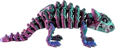 PowerTRC 3D Printed Skeleton Mosasaurus – Prehistoric Collectible Articulating Dinosaur 3D Figurine Desk Decoration for Teens and Adults, Made in USA in Saudi Arabia