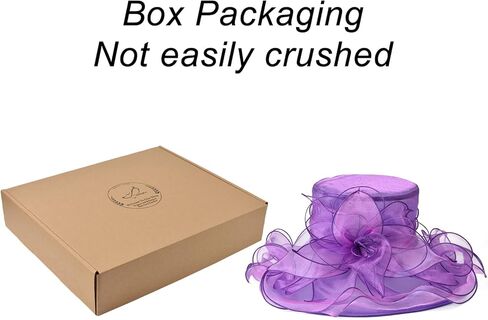 2024 Kentucky Derby Hats for Women Girls Ladies, Organza Church Tea Party Wedding Fascinator Hat UV Protection Sun Hat Red in Kuwait