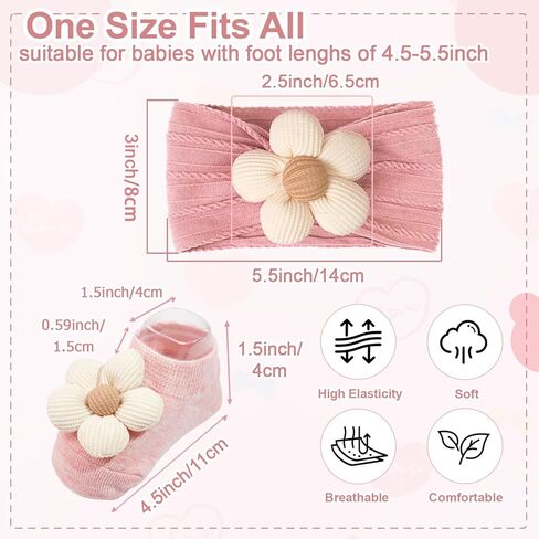 JOYOYO 3 Colors Soft Wide Turban Baby Headbands with 4.5 inches Hair Bow Headbands for Baby Girls Infants Newborn Hair Accessories Toddlers Kids and Children(Pink Purple Purple) in Saudi Arabia