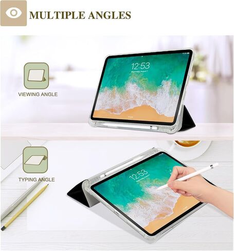 Vimorco iPad الجيل العاشر حافظة وردية اللون، حافظة iPad الفراشة الجيل العاشر تدعم معرف اللمس، حافظة iPad الجيل العاشر 10.9 بوصة 2022 زاوية قابلة للتعديل، غطاء iPad الجيل العاشر من الاستيقاظ/النوم التلقائي in Saudi Arabia