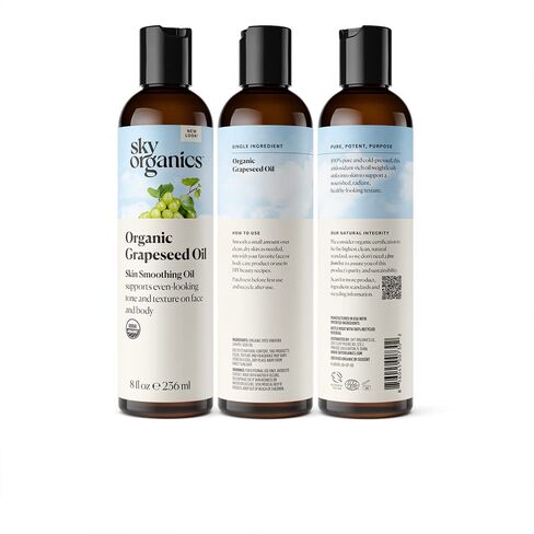 Sky Organics Organic Sweet Almond Oil for Body 100% Pure & Cold-Pressed USDA Certified Organic to Moisturize, Soften & Nourish, 16 fl. Oz in Kuwait
