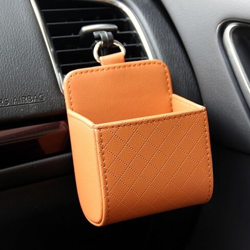 Car Air Vent Hanging Storage Box Organizer Space-Saving Holder Cell Phones Keys Cards Sunglasses Small Accessories Vehicle in Saudi Arabia