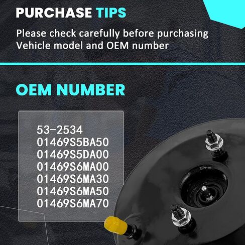 Vacuum Power Brake Booster Compatible with Acura RSX 2002 2003 2004 2005 2006 For Honda Civic 2001-2005 1.7L L4 2.0L L4 1.3L L4 53-2534 01469S6MA00 in Saudi Arabia