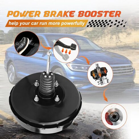 53-2653 Power Vacuum Brake Booster Compatible with Volkswagen Beetle 2012-2016, Bora 2005-2010, Jetta 2005-2016, Replace OE 1K1614106AD, 1K1614106AK, 1K1614106B, 1K1614106S in Saudi Arabia