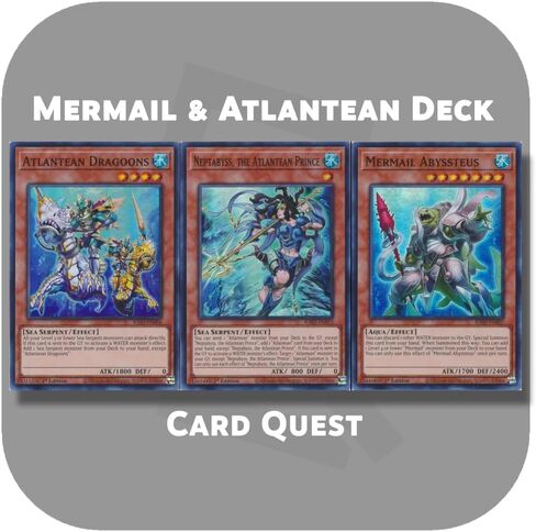 Complete Custom Deck for Yu-Gi-Oh! - Mermail & Atlantean Xyz Deck in Saudi Arabia