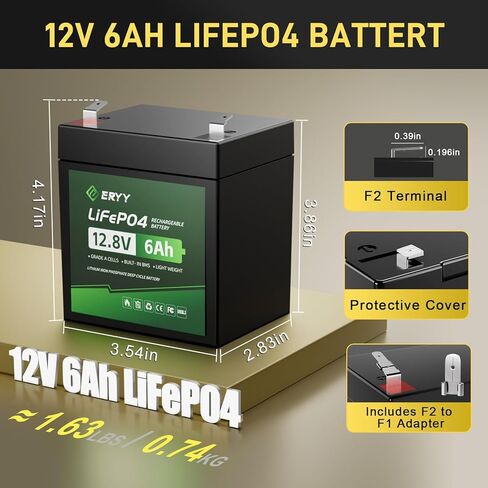 12V 23.4Ah(30Ah) LiFePO4 Lithium Deep Cycle Battery With 30A BMS & Voltage Indicator, 12 Volt Battery Lithium Iron Phosphate for Fish Finder, Ham Radio, Solar, Scooters, Power Wheels, RV, Camp in Kuwait