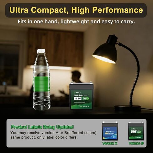 12V 23.4Ah(30Ah) LiFePO4 Lithium Deep Cycle Battery With 30A BMS & Voltage Indicator, 12 Volt Battery Lithium Iron Phosphate for Fish Finder, Ham Radio, Solar, Scooters, Power Wheels, RV, Camp in Kuwait