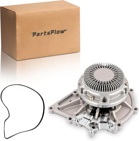 مضخة مياه PartsFlow EA4712001101 مع حزام متوافق مع محركات ديترويت DD16 DD15 DD13 لـ 08-22 Freightliner Cascadia لـ 16-22 Western Star 5700XE EA4722001601، A4712001101، DD15-13 in Saudi Arabia