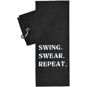 Artpreti Funny Golf Towel, The Older I Get The Harder It is to Find My Balls - Golf Gifts for Men, Golf Accessories for Men, Embroidered Golf Towels for Golf Bags with Clip, Blue
