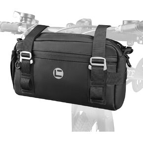 WOTOW Bike Handlebar Bag - 3 in 1 Multifunctional Top Tube Bike Bag, Waterproof Bicycle Frame Bag 2.2L Storage Pouch Pack with Shoulder Strap Mountain Bike Accessories for Road Cycling Travel