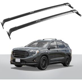 EZREXPM 220lbs Cross Bar Roof Rack Fit for GMC Terrain 2018-2024 Cargo Carrier Crossbar Rooftop Accessories (with Side Roof Rails)