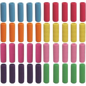 Heqishun Soft Cushion Pencil Grips 40 Pcs Writing Drawing Aid Pen Holder for Kids, Students, Adults Random Assorted Color