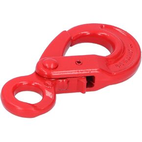 Walfront Alloy steel Slip Hook Safty Lock Self-Locking Eye-Type Safety Lifting Hooks for Factory Lifting, Port Transportation, Hand Tools & Accessories