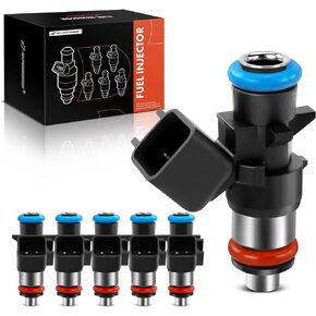 A-Premium 4 Holes Fuel Injectors 0280158233 Compatible with Jeep Grand Cherokee, Wrangler & Dodge Challenger, Charger, Durango, Grand Caravan, Journey, Avenger & Chrysler Town & Country & Volkswagen