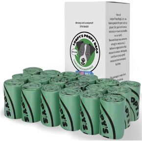 Loopy's Poopy bags- Dog Poop Bags, Guaranteed Leak Proof and Extra Thick Waste Bag Refill Rolls For All Size Dogs, Unscented, 270 Count. Made in USA