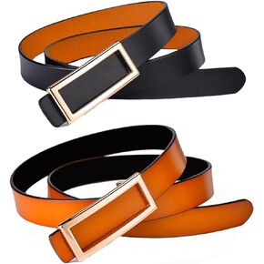 Usoway Reversible Leather Belt for Women Women's Belt for Jeans Dress Pants with 2.3CM (0.9'') Wideth