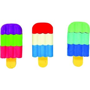 Raymond Geddes Scented 3D Ice Cream Bar Erasers (48 per Bag) - Mix and Match 3D Erasers for Kids - School Party Favors