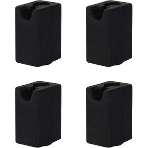 4PCS Silicone Socks Cover for 3D Printer Neptune 4 Plus/4 Max, High Temperature and Durable Black Silicone Cover 3D Printer Accessories Parts Protecting Extruder Heater Block and Nozzle