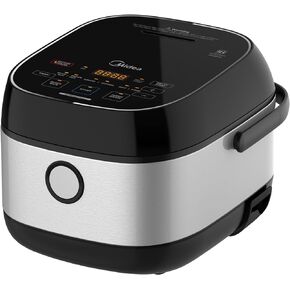 Midea Rice Cooker 6-Cup Uncooked, Induction Heating & Fuzzy Logic Technology, 24h Dealy Start & Keep Warm, Non Stick Rice Cookers, 3L