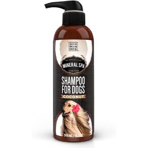 RELIQ Natural Mineral SPA Shampoo Coconut for Dog/Puppy. No soap no Oatmeal Formula. Tear Free and Long Lasting Odor Control. Super Soft and Shiny Coat After wash.