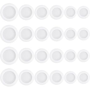 24 Pcs Piggy Bank Stopper Piggy Bank Plug Rubber Plugs for Holes Multi Purpose Round Piggy Bank Plug Packaging Accessories Piggy Bank Hole Plastic Sealing Plug for Coin Bank Money Saving Box (Black)