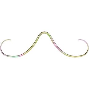ZS 14G Mustache Septum Ring, 316L Stainless Steel Mustache Nose Ring Septum Piercing Jewelry, Septum Piercing Hanger Nose Ring Studs