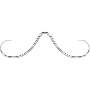 ZS 14G Mustache Septum Ring, 316L Stainless Steel Mustache Nose Ring Septum Piercing Jewelry, Septum Piercing Hanger Nose Ring Studs in Kuwait