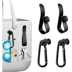 Hooks Set Accessories Compatible for Bogg Bag,Insert Carabiner Key Chain Holder Charms,for Small & Large Beach Bags