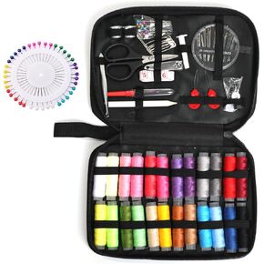 130PCS Sewing Kit Gifts for Adults, Beginners, Travelers, Portable Sewing Supplies Accessories,DIY Sewing Supplies with 24 Colored spools, 30 Needles,Seam Ripper, Scissors, Thimble etc in Saudi Arabia