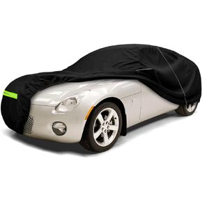 Waterproof Car Cover Replace for Pontiac Firebird/Trans Am Convertible & Coupe 1970-2002, 210T All Weather Classic Car Covers with Zipper Door & Lock for Snow Rain Protection