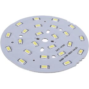 Bettomshin 1Pc LED Chip Blub, 300mA 9W 5730 Surface Mounted Devices Module Aluminum Board, 27-30V Warm White 3000K Super Bright 48mm Dia, for Floodlight