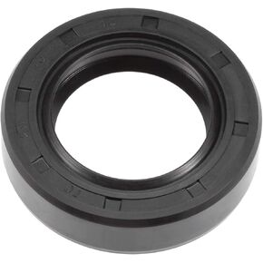 uxcell Oil Seal, TC 25mm x 40mm x 10mm Nitrile Rubber Cover Double Lip with Spring for Bearing Shaft, Black Pack of 1