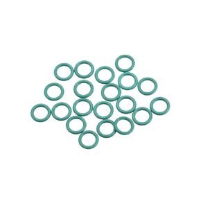 uxcell Fluorine Rubber O-Rings, 8mm OD 6mm ID 1mm Width FKM Seal Gasket for Machinery Plumbing, Green, Pack of 20