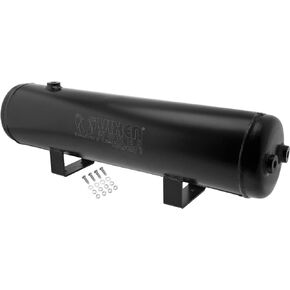 Vixen Horns 3 Gallon (12 Liter) 6 Ports Train/Horn Aluminum Air Tank 200 PSI Black VXT3000AB