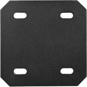 6 Pack 4.7 Inches Heavy Duty Black Mending Plate Brace Flat Straight Metal Steel Repair Fixing Connector, Length 4¾", Thickness 4mm(Black)