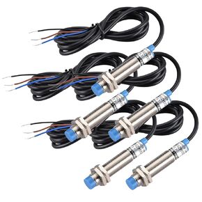 Heschen M12 Inductive Proximity Sensor Switch, 200mA, 10-30VDC, NPN NO, IP67, 5 Pack