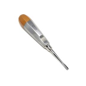 Dental Luxating Elevator Straight 5mm, Gold Handle, Stainless Steel